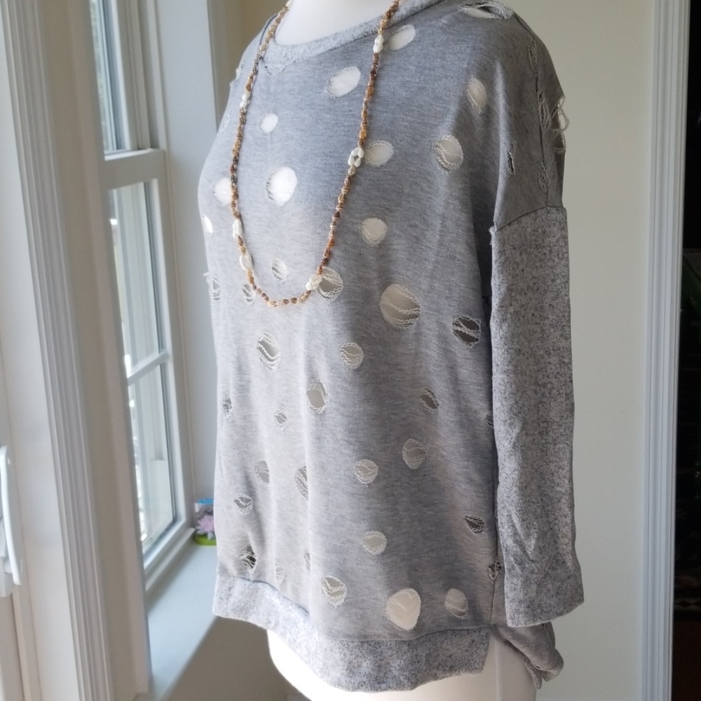 1️⃣day Sale!MyEsper -Frumos Heather Gray Distressd - Picture 4 of 6